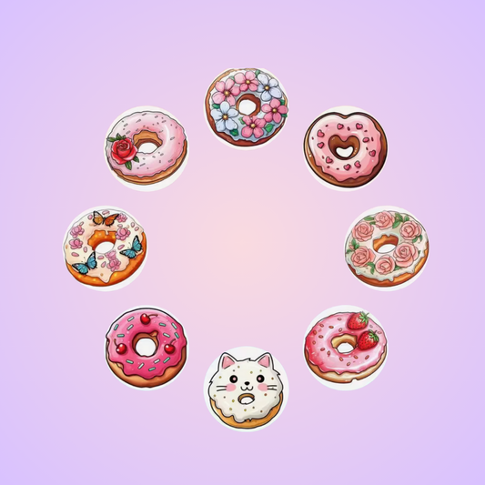 Stickers DONUTS (lot de 8)